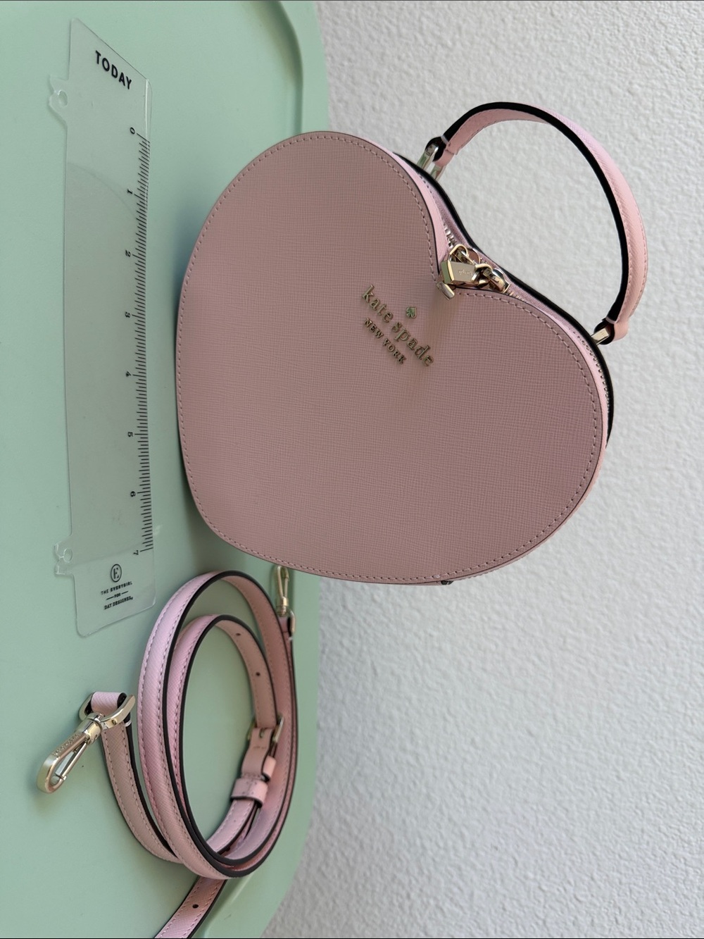 kate spade Blush Pink Heart Crossbody Bag